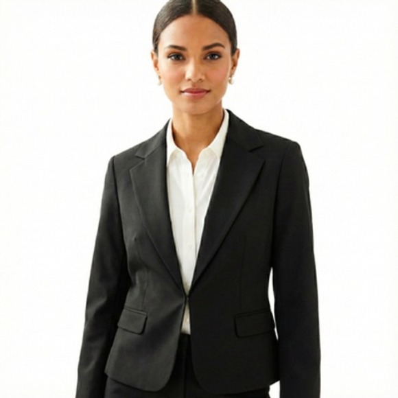 Lilly Pulitzer Jackets & Blazers - Lilly Pulitzer Blazer Womens 8 Black Tie Waist Jacket Lined Career Work
